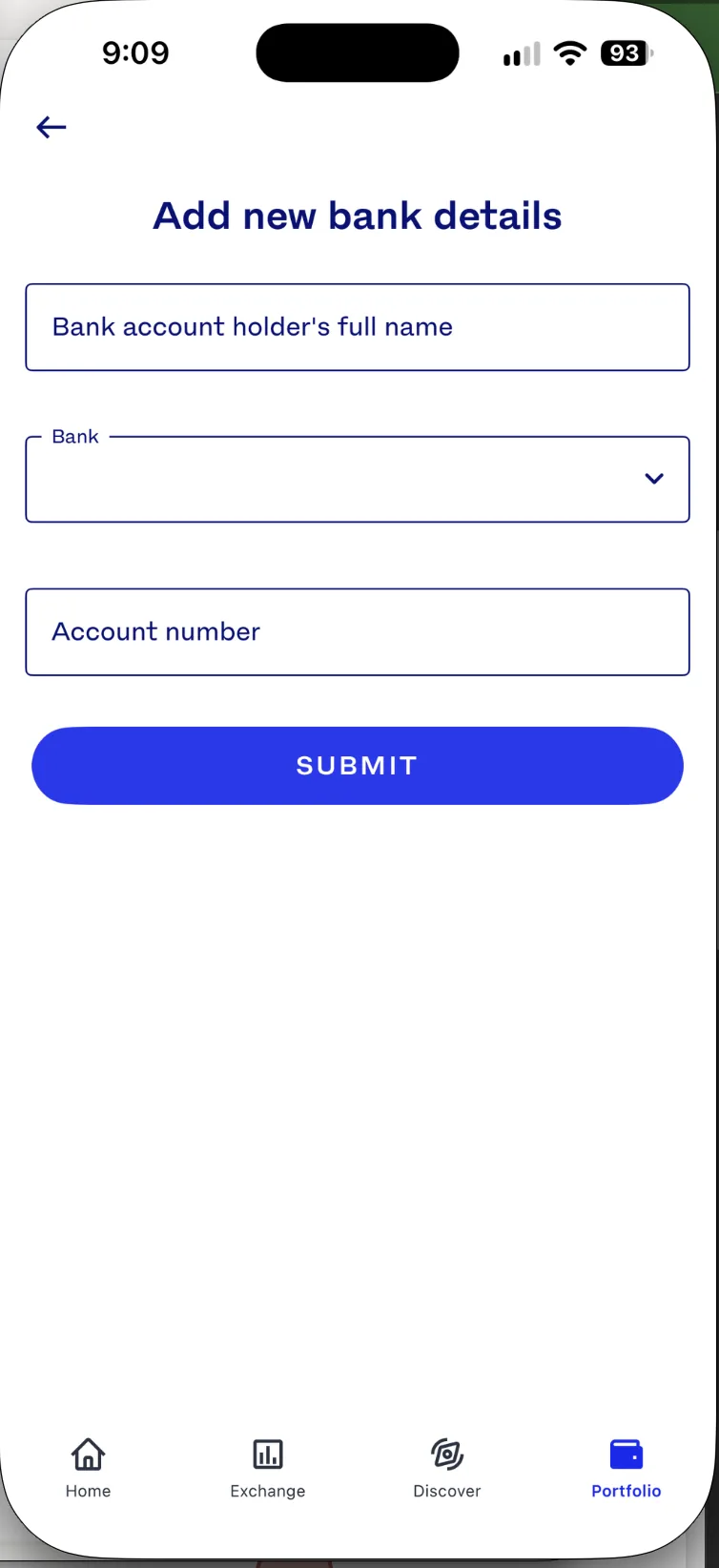 Skrin app Luno